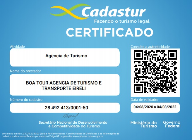 Foto do Cadastur